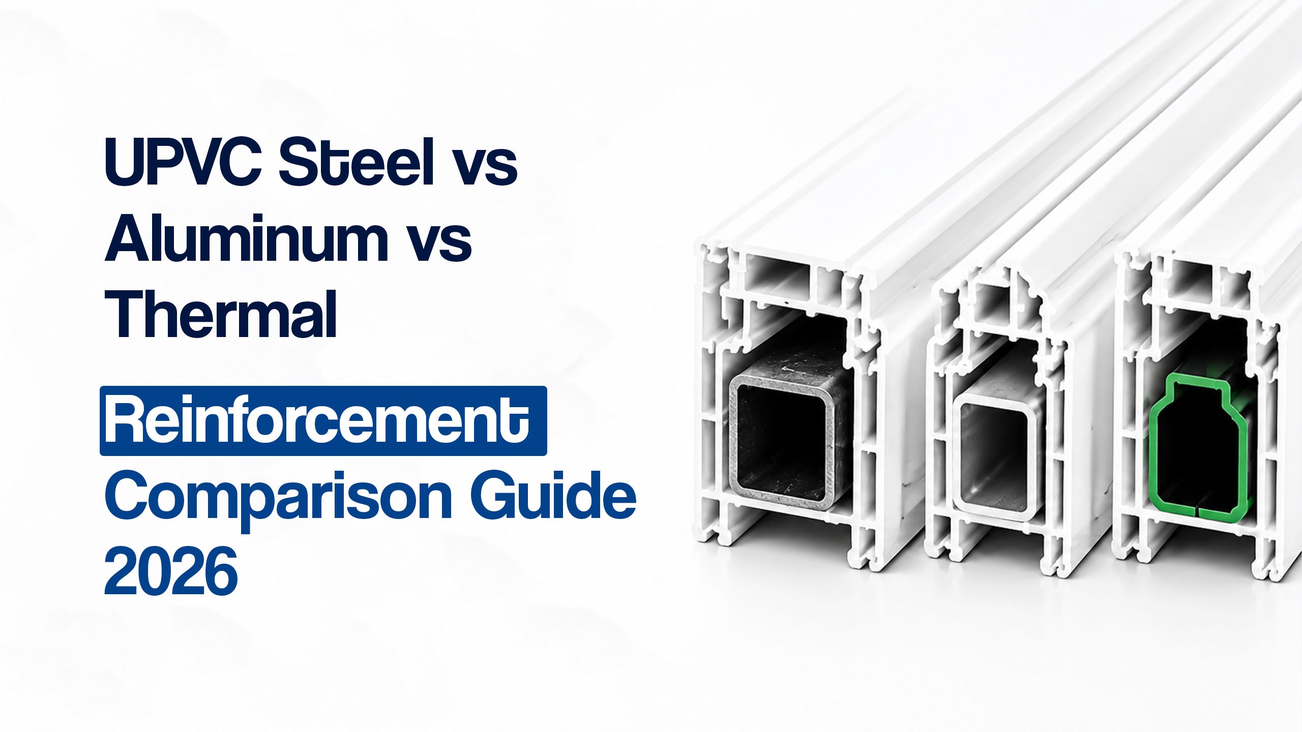 UPVC Steel vs Aluminum vs Thermal Reinforcement Guide 2026